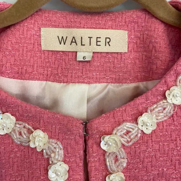 Vintage Walter Pink Jacket w. Floral detail - Picture 3 of 8